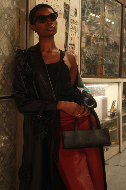 Aje Selex Vintage Leather Skirt